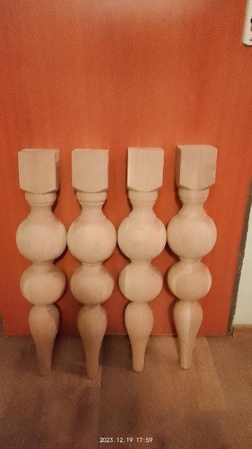 Nogi do stołu toczone