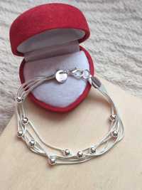 Przepiękna bransoletka sterling silver bransoletka łańcuszkowa śliczna