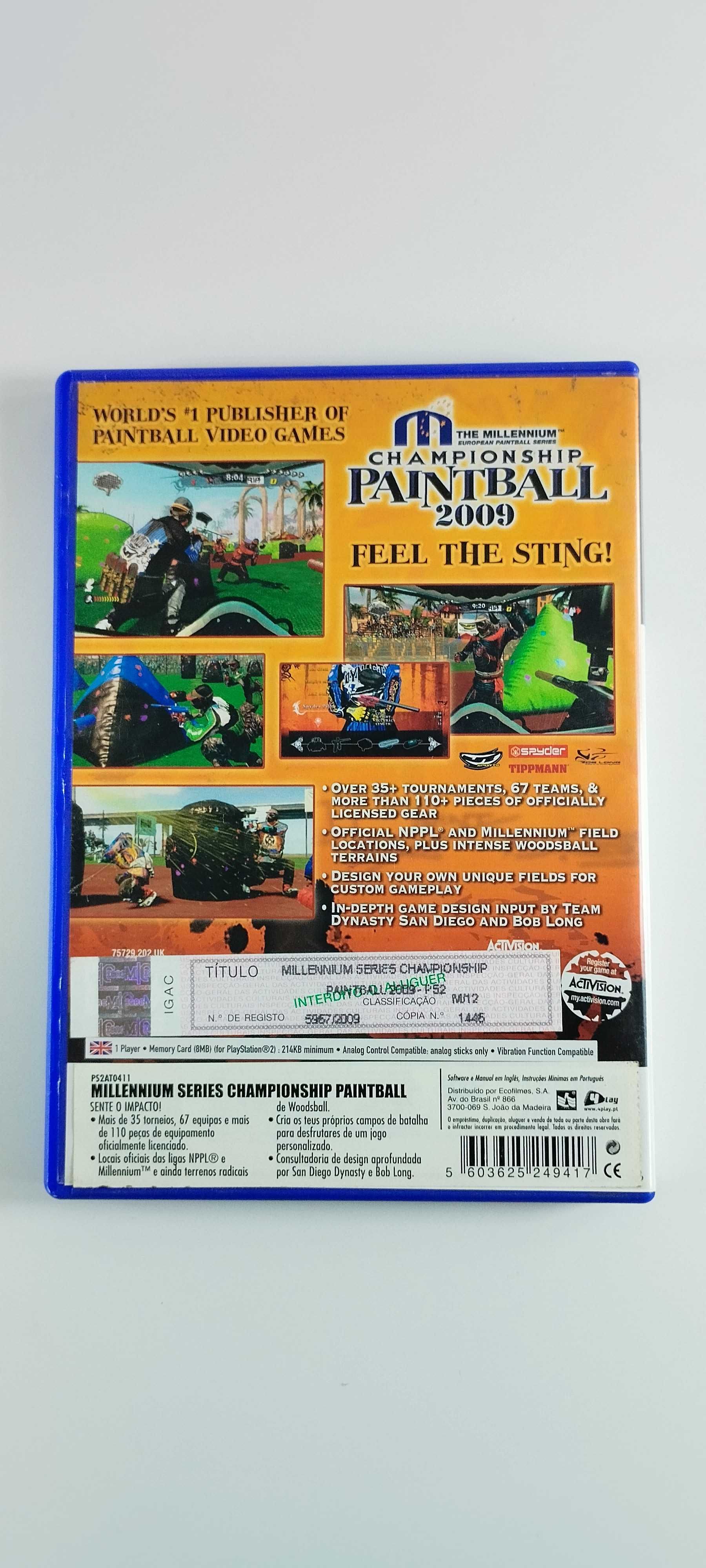 Millennium Championship Paintball 2009 Playstation 2 PS2
