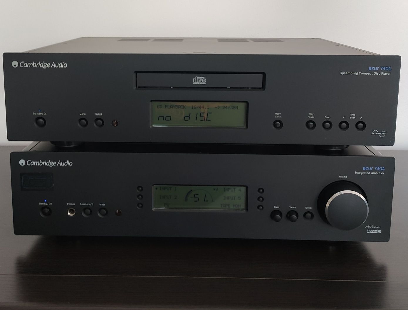 Wzmacniacz Cambridge Audio Azur 740A + odtwarzacz CD Azur 740C
