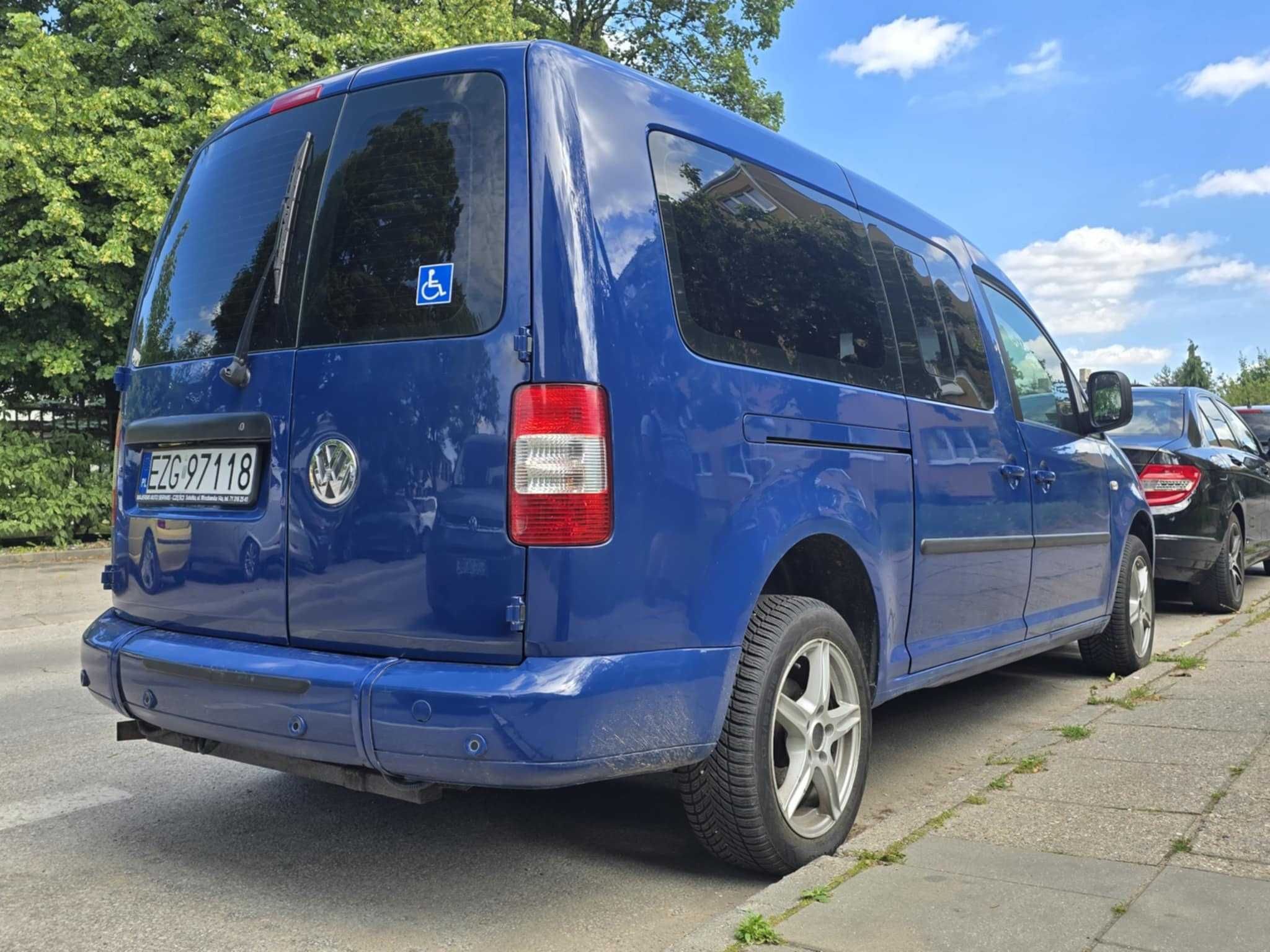 VW Caddy Pojazd do przewozu osoby niepełnosprawnej!!!
