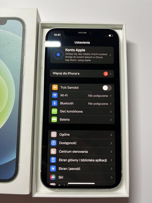 Iphone 12 87 % kondycja baterii + etui + kabel ladowania. Pełen zestaw