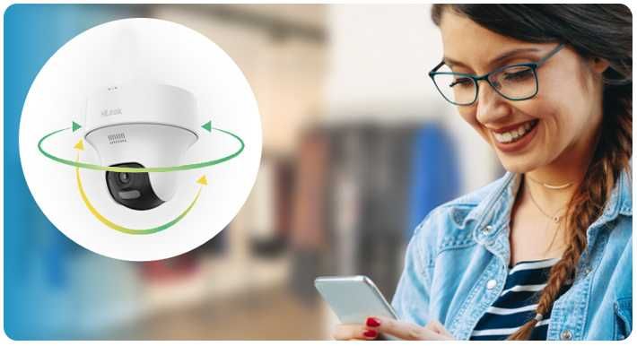 Zestaw kamer ip WiFi 4MPx HiLook tuba+kopulka obrotowa i rejestrator