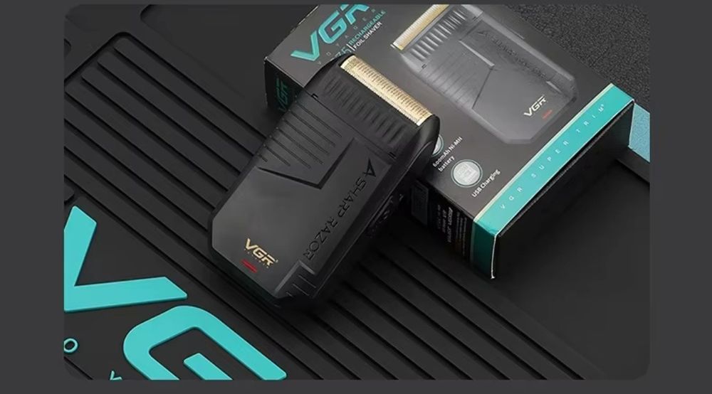 Бритва шейвер с триммером акуммуляторная электробритва VGR