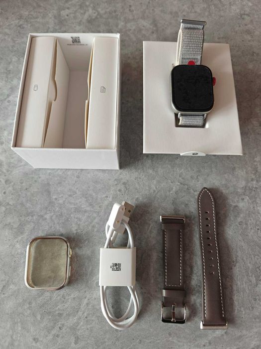Smartwatch HUAWEI WATCH FIT 3 + Etui + dodatkowy pasek skórzany