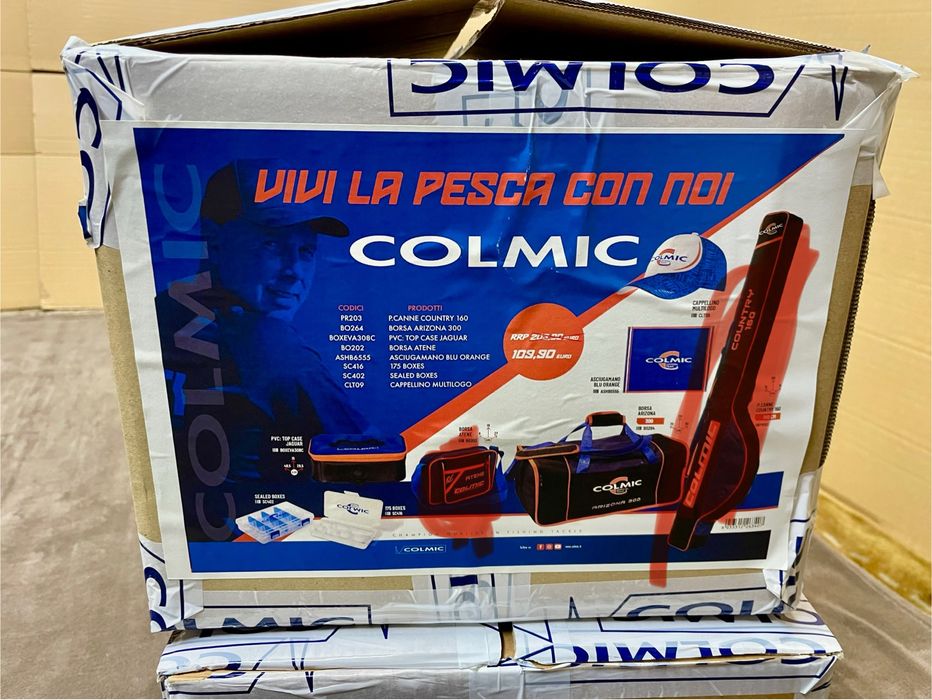 Zestaw pokrowców i pudełek wędkarskich firmy Colmic! Mały