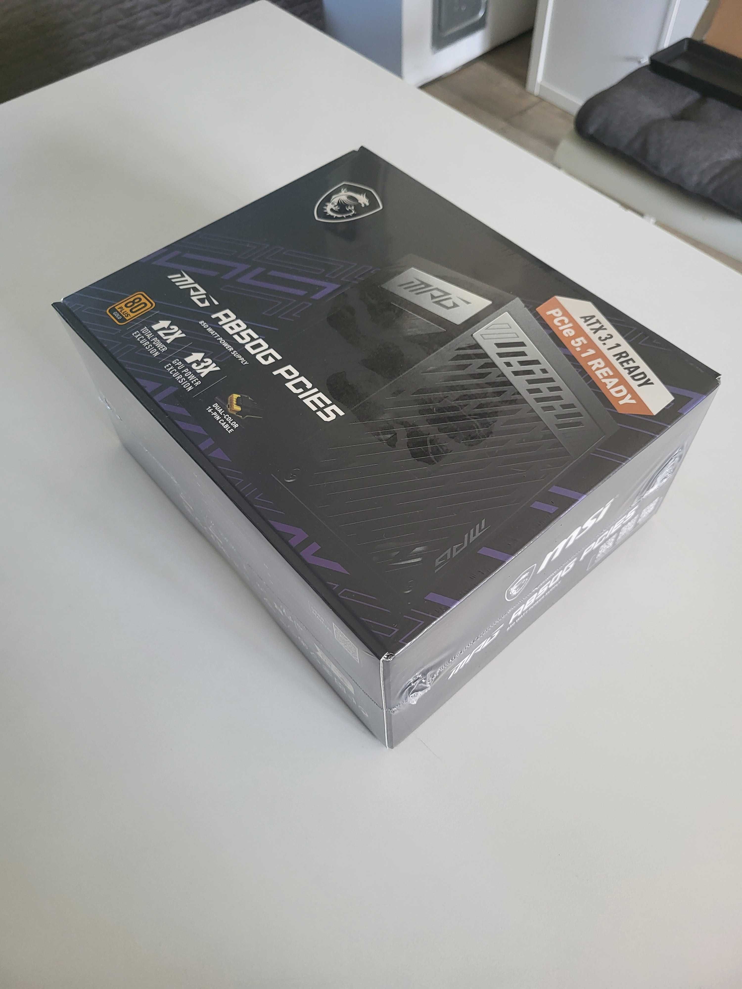 Zasilacz MSI MPG A850G PCIe5.0 850W 80 Plus Gold ATX 3.0 nowy gwarancj