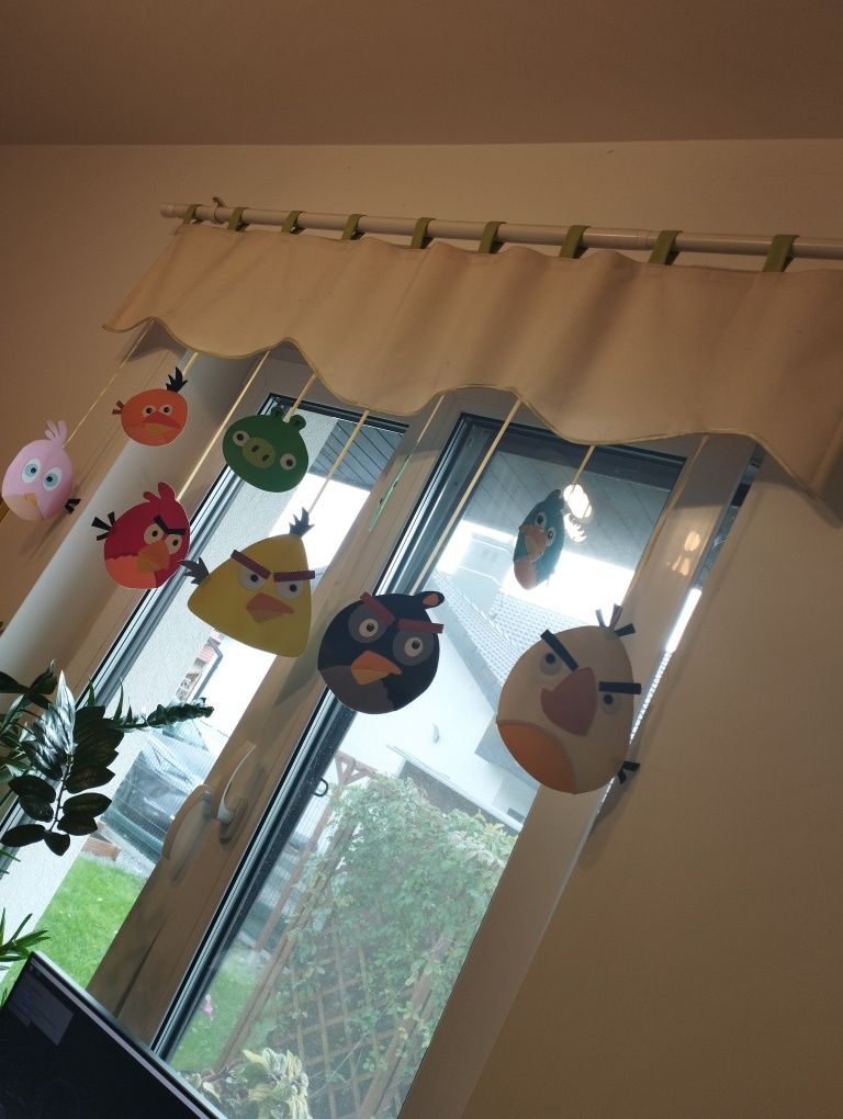 Lambrekin  firana zasłona na okno Angry Birds