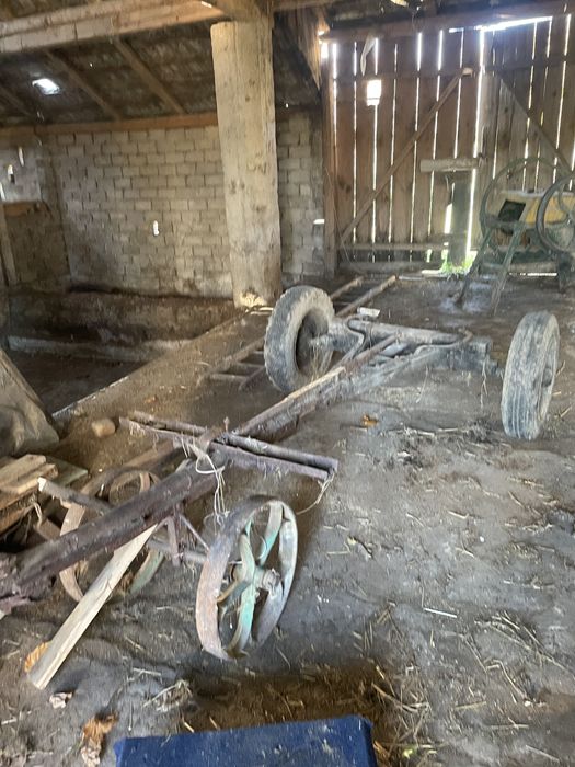 Rama z kołami do ciągnika pod przyczepkę stalowa