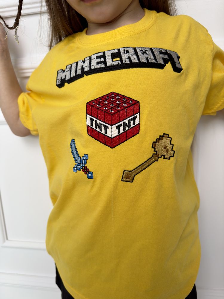Футболка дитяча, для хлопчиків та дівчаток  Minecraft