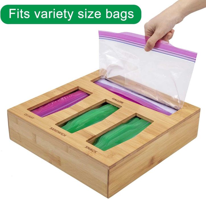 Bambusowy organizer na woreczki strunowe i nie tylko. Jakość !!