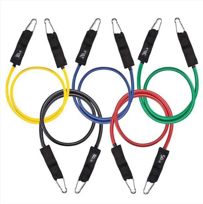 Набір трубчастих еспандерів 5 шт. + чохол