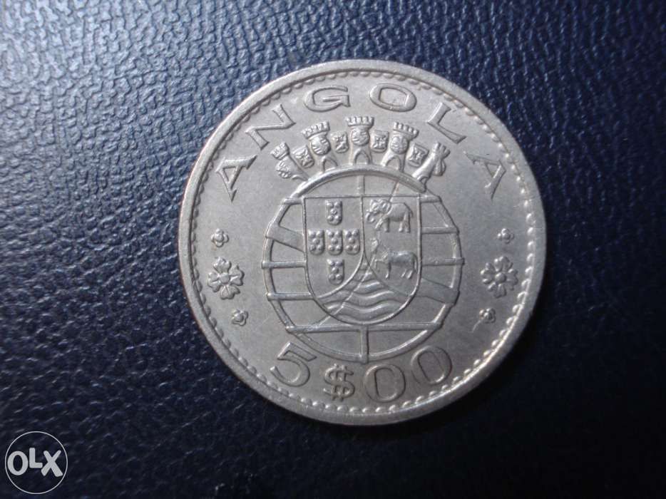 Moeda de 5$00 - Angola 1972 MBC