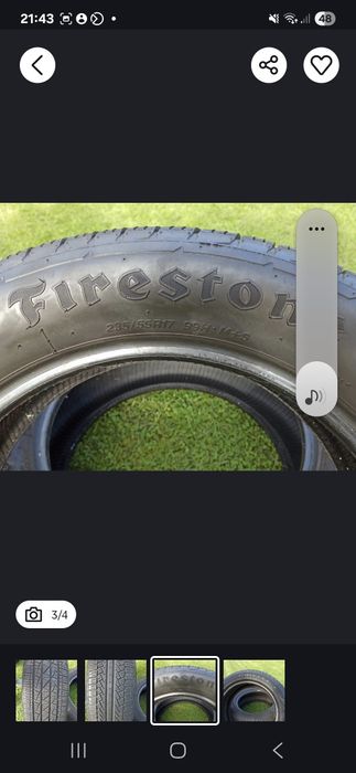 Opony wielosezonowe R17 . 2x pirelli 2 x firestone