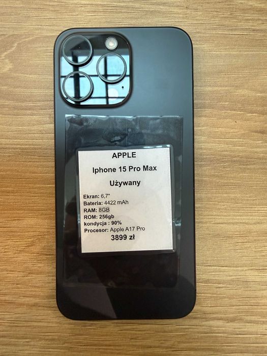 Telefon Apple iPhone 15 Pro Max 256GB bardzo ładny