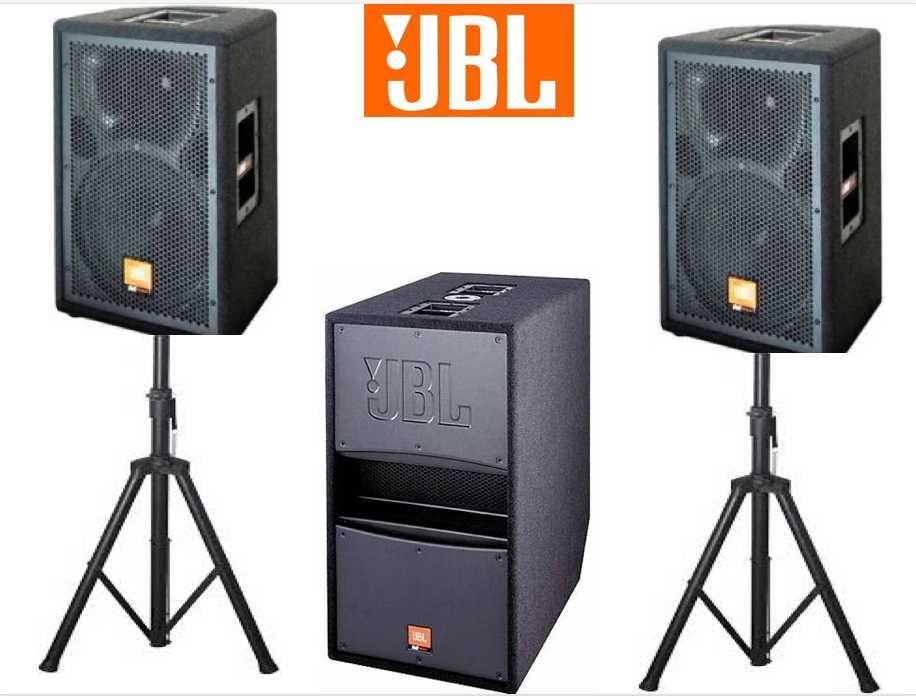 PA JBL ACTIVO 3.000 Watts - 1 Sub - 2 Tops - Tudo Auto-amplificado