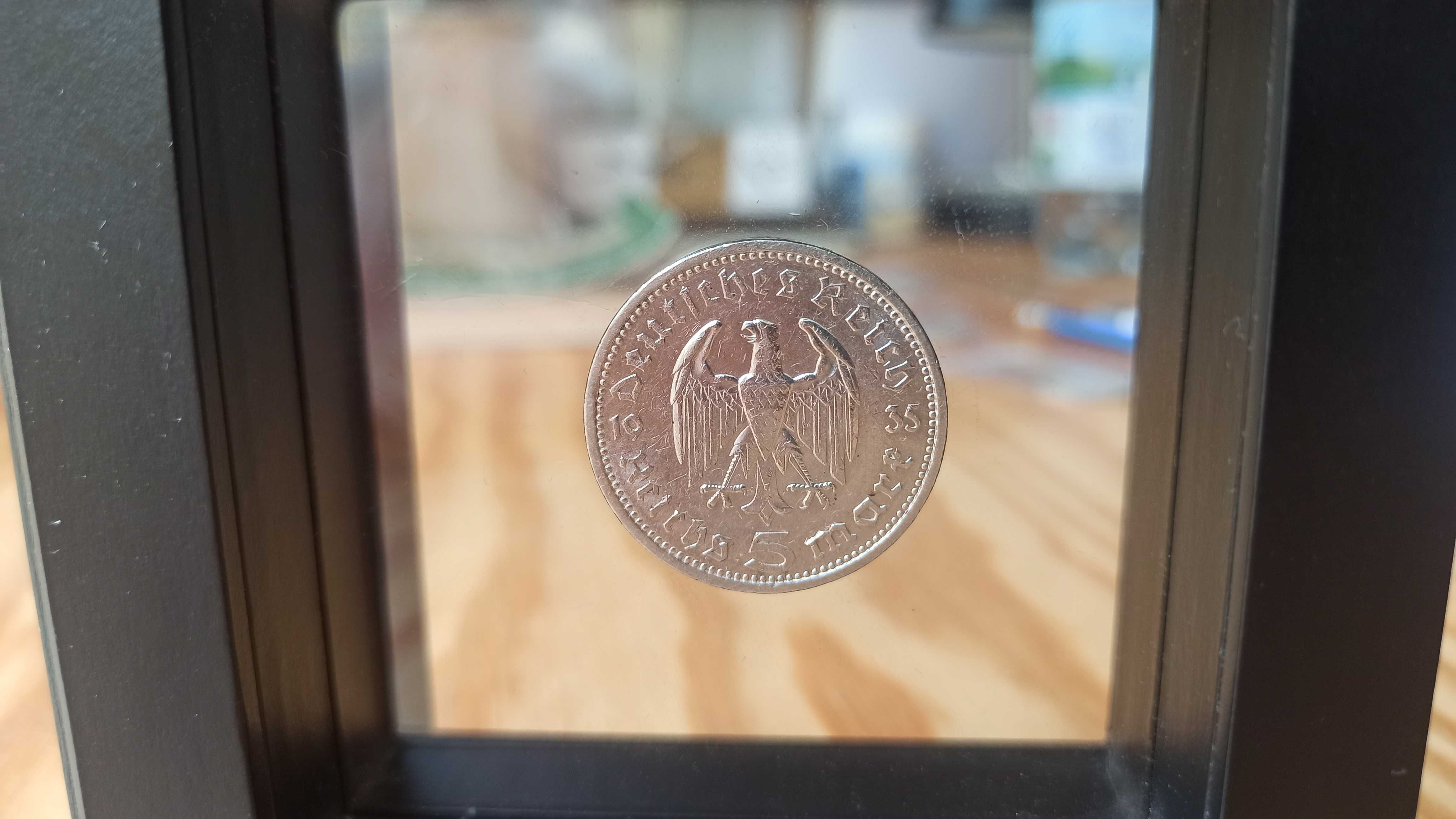 3 Rzesza, 5 Marek HINDENBURG 1935 A Srebro Piękna