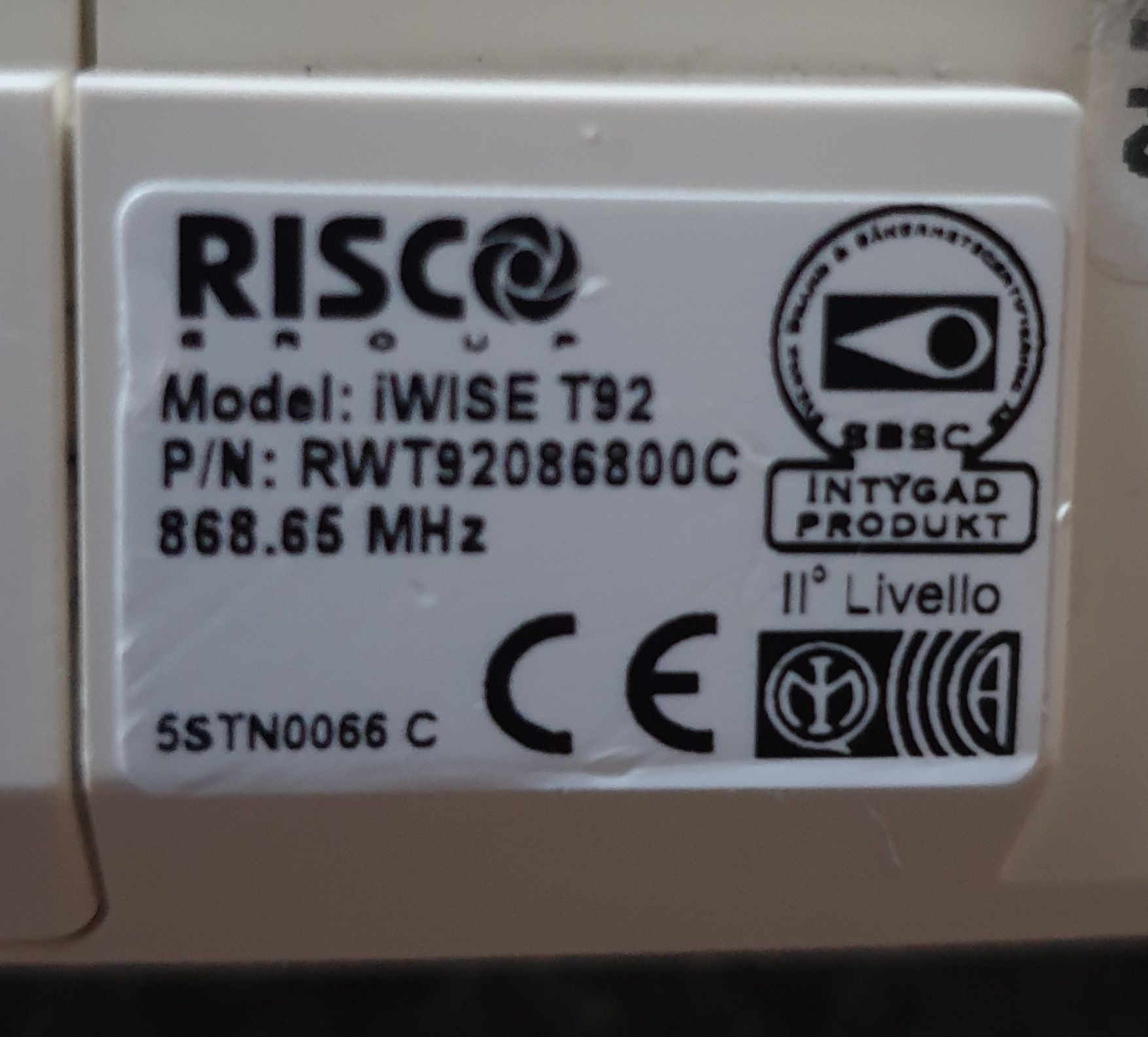Risco czujnik bezprzewodowy ruchu RWT92