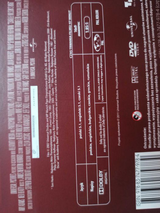 "WOJNA CHARLIEGO WILSONA" Tom Hanks, Julia Roberts, Hoffman, film 2007