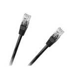 Kabel UTP 8c wtyk-wtyk 3,0m CCA czarny cat.6e