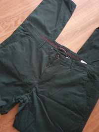 Spodnie męskie Reserved, cienkie, ciemnozielone, r.L