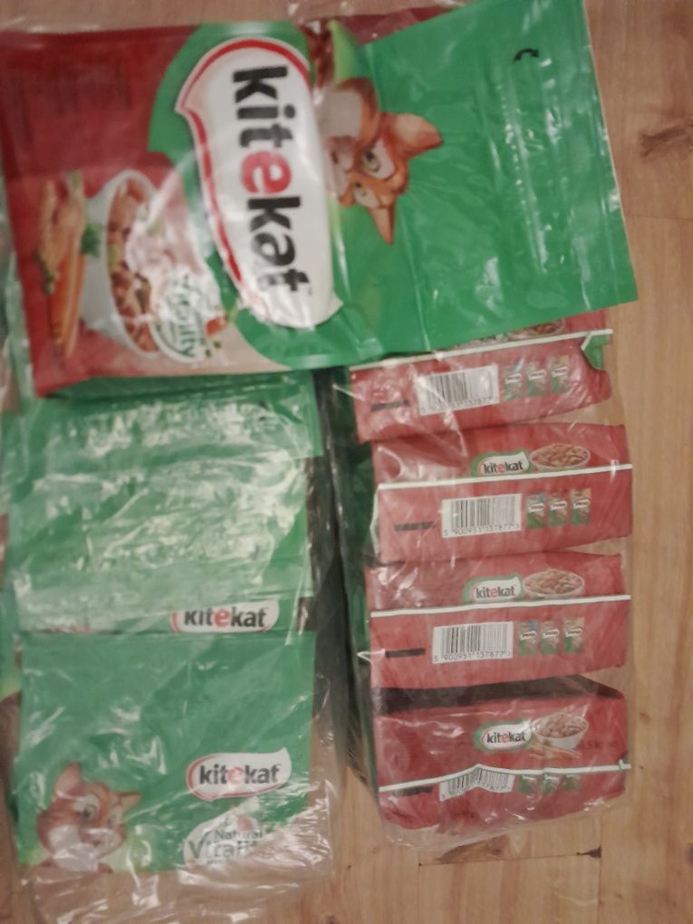 Karma 4 paczki sucha dla kota Kittekat