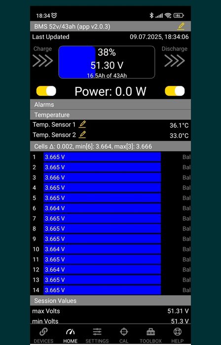Акумулятор батарея 48v/39ah Smart BMS електровелосипед,скутер,самокат