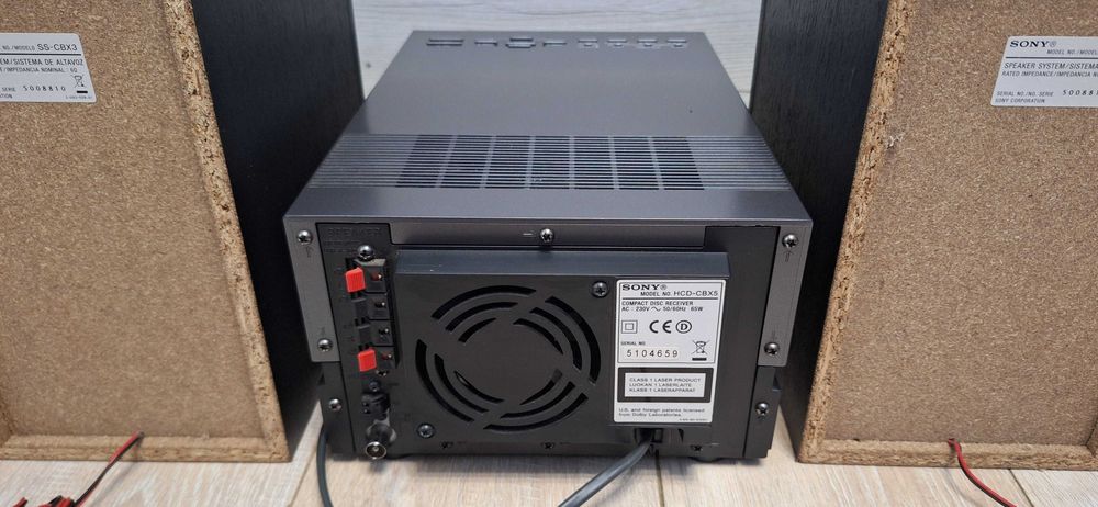 Wieża SONY HCD-CBX5 ! + Kolumny SONY ! OKAZJA ! BDB STAN 100 % Sprawna