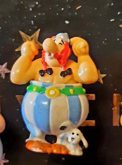 Lote figuras Astérix e Obélix pvc MPG/Uderzo anos 90