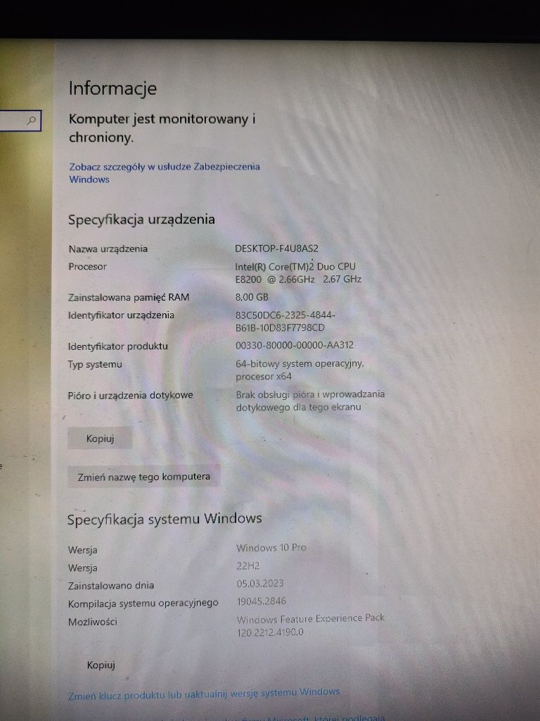 Komputery Stacjonarny Windows 10 Pro 64bit