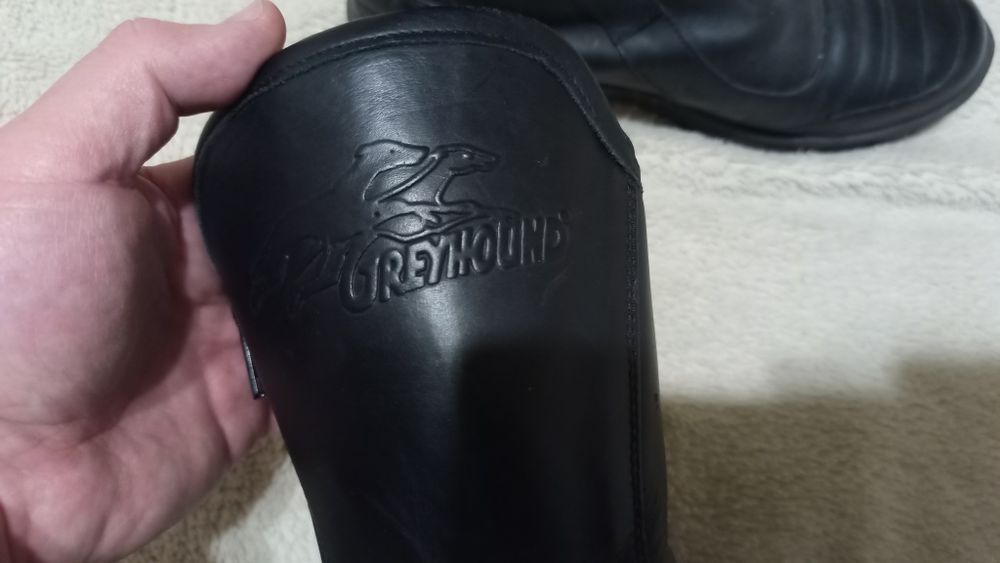 Оригінальні шкіряні італійські мото чоботи Greyhound(40)