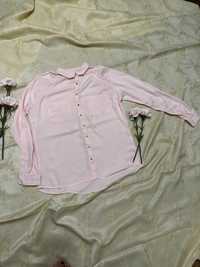 Pudrowo różowa koszula z długim rękawem Sinsay rozmiar M