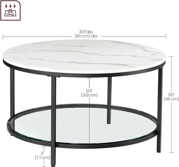 Stolik kawowy okrągły