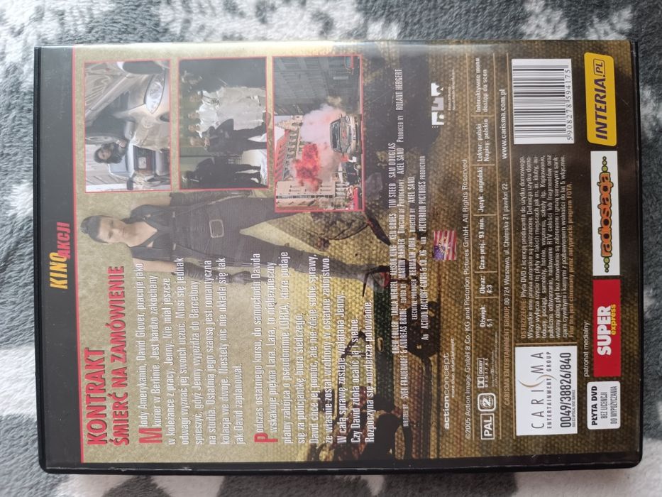 Film Kontrakt. Śmierć na zamówienie. Płyta DVD