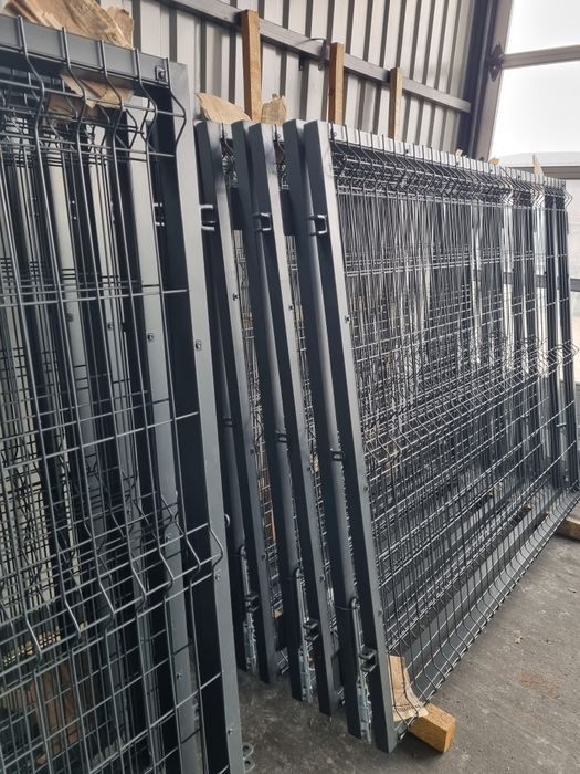 Brama panelowa 4m Furtka 1m Słupek 2m