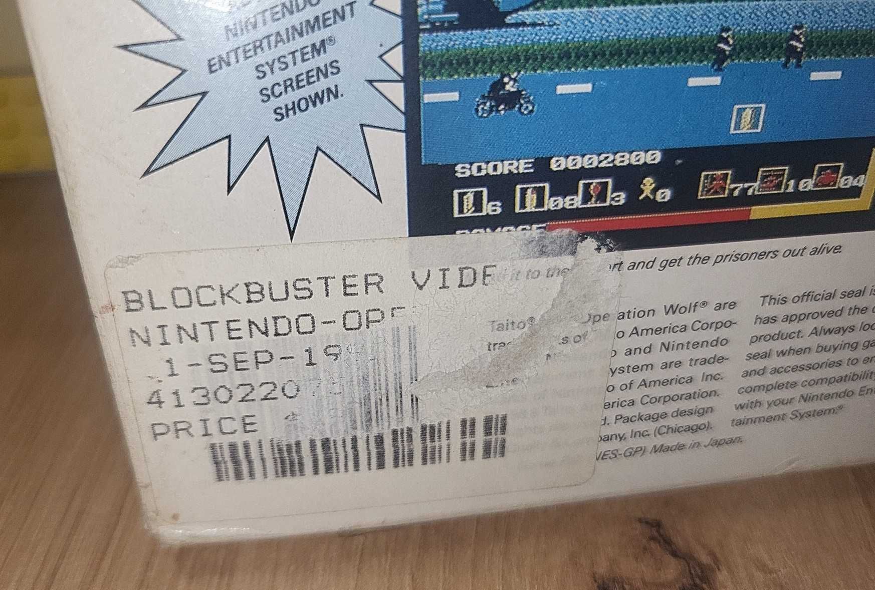 Gra Operation Wolf NINTENDO NES NTSC USA - DB- stan Komplet +Protektor