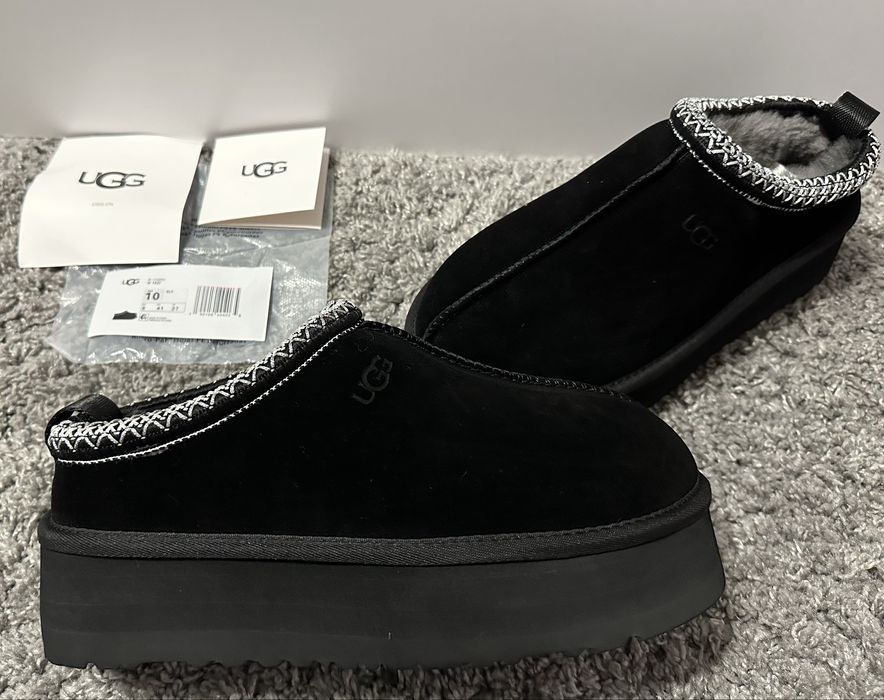 Уггі угги UGG Tasman Platform Black Уги короткі чорні