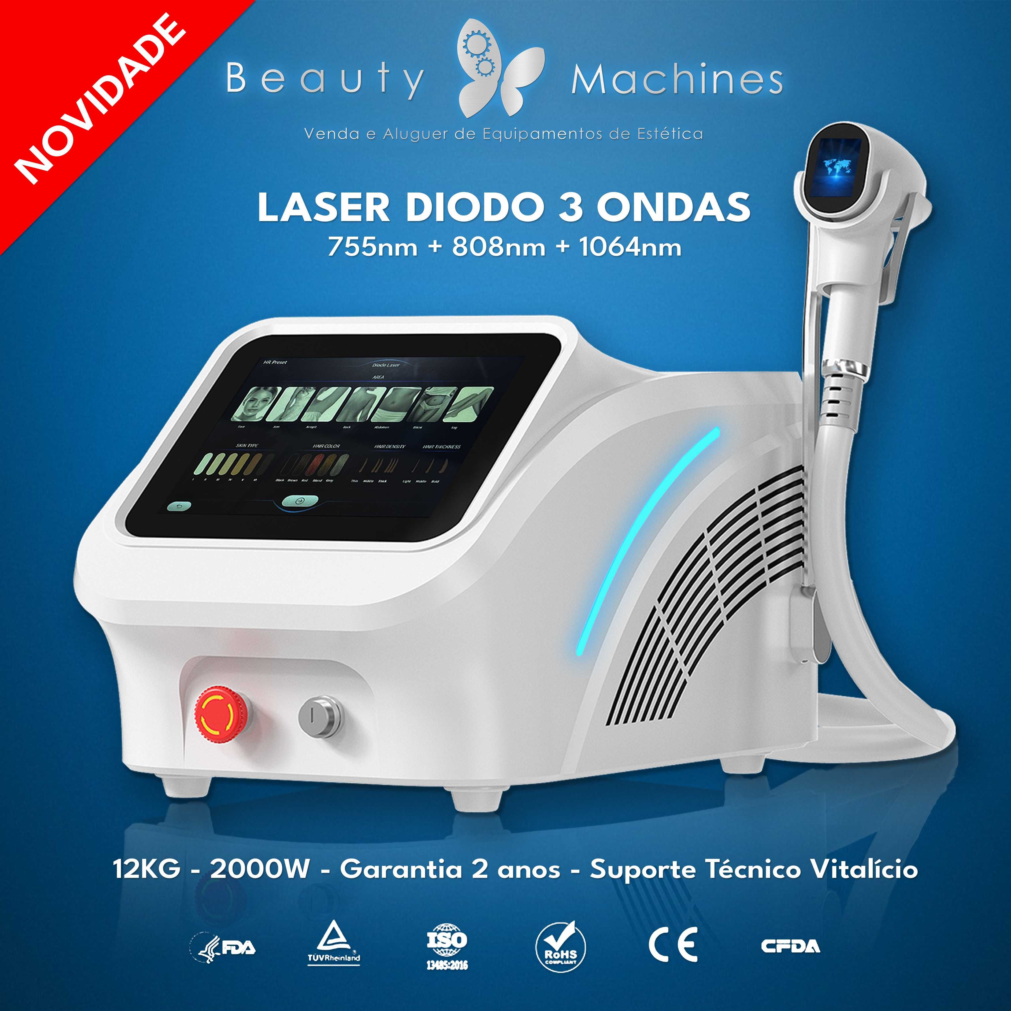 Laser Díodo 3 ondas Profissional - Garantia 2 anos - Entrega Imediata