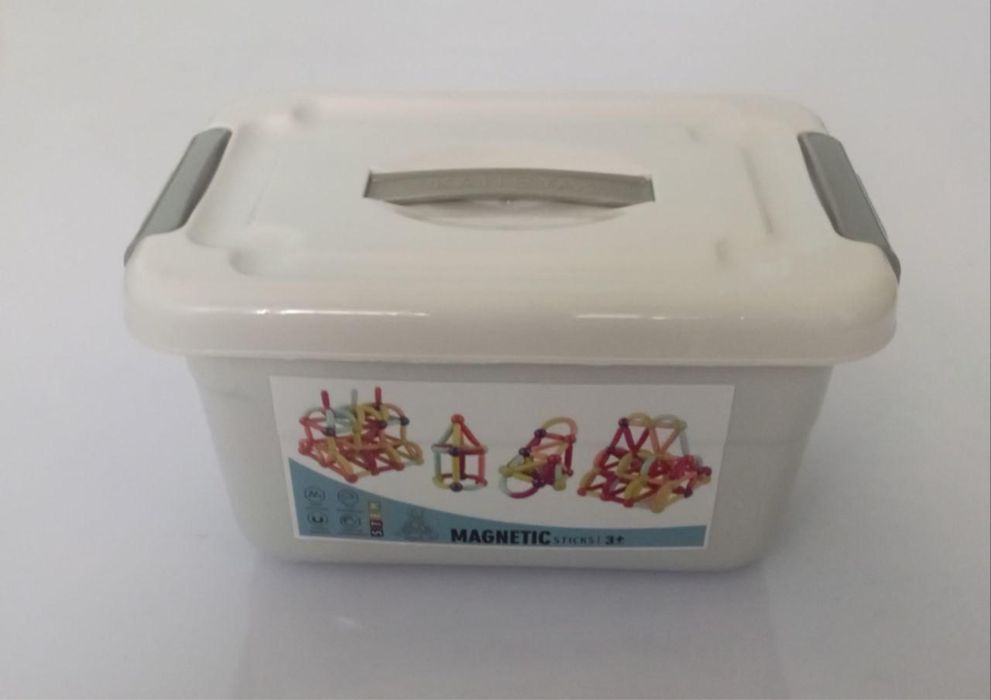Конструктор 3D Magnetic Sticks детский магнитный из 42 цветных деталей