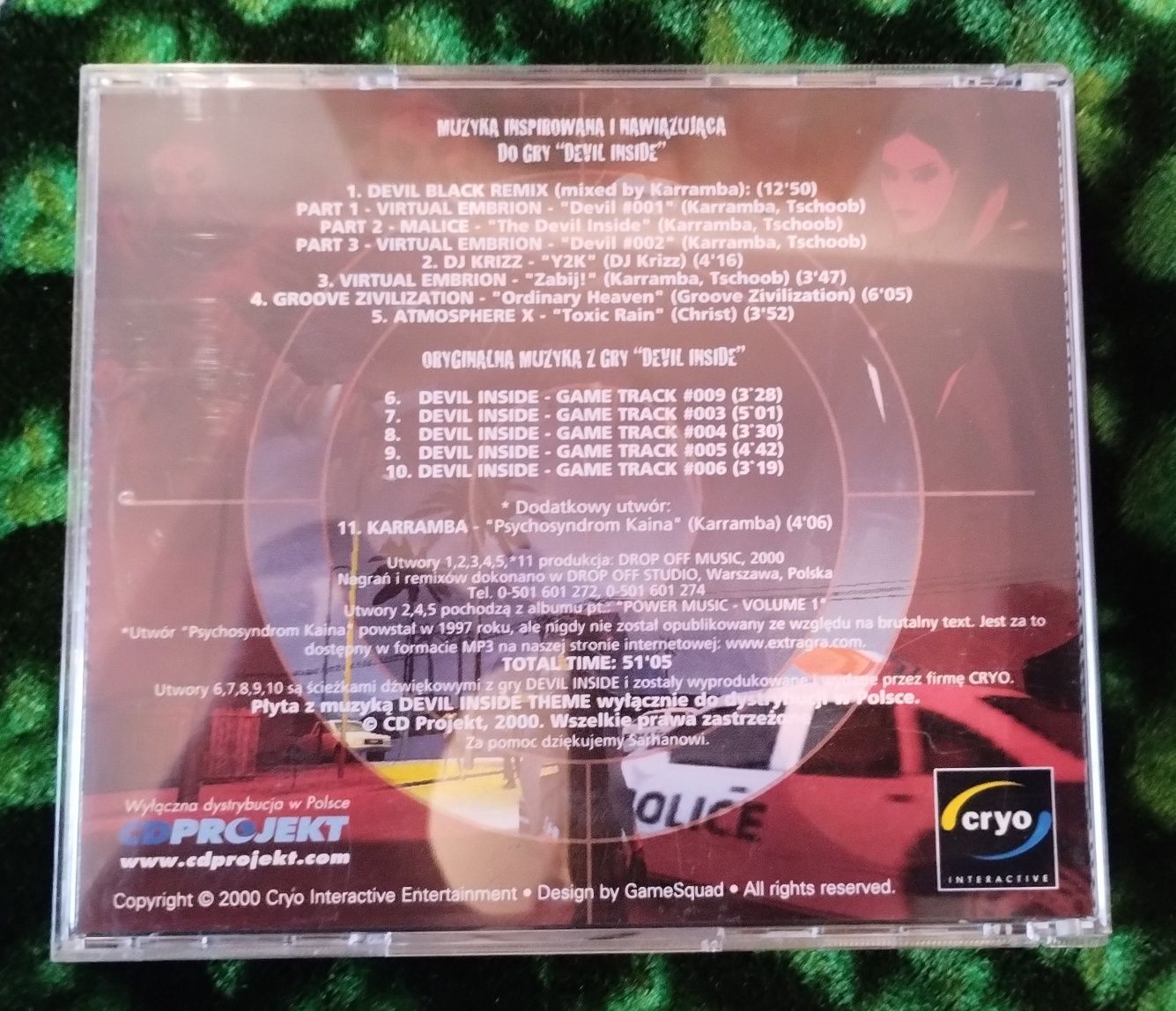 Płyta cd z muzyką z gry The Devil Inside