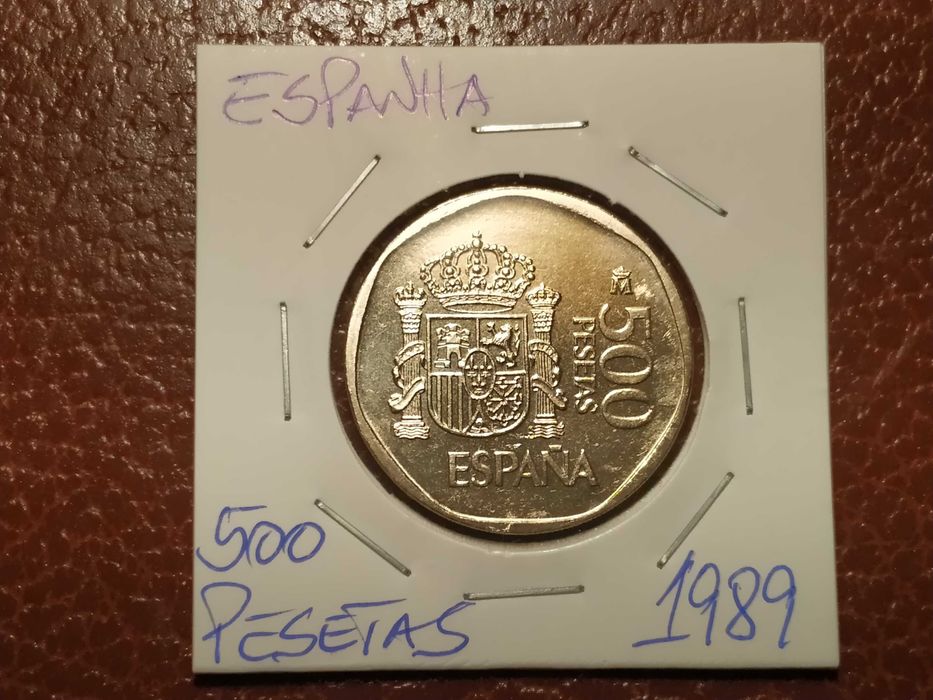 A217 moeda de 500 pesetas de 1989 - Espanha