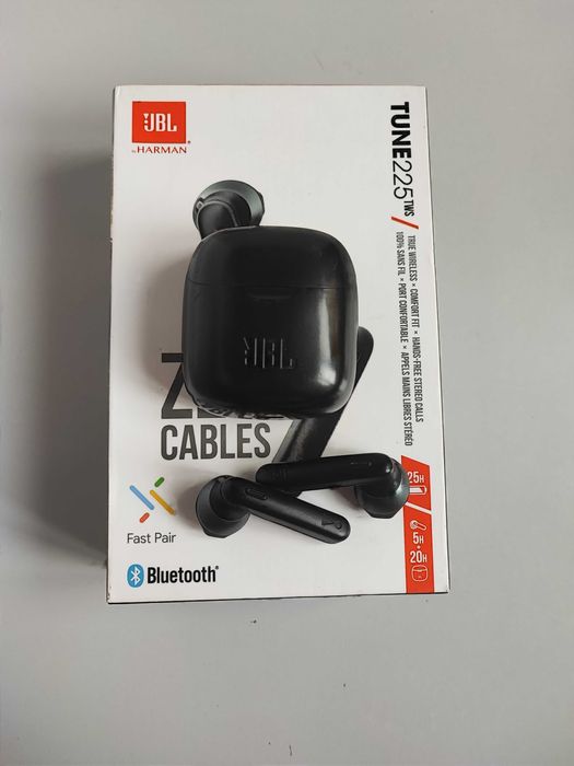 Навушники JBL Tune 225 TWS, Black, PURE BASS