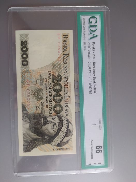 2000 złotych 1982 GDA 66.        1