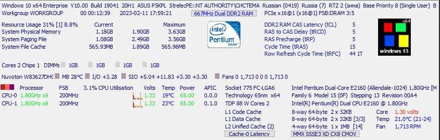 продам ПК DELL OPTIPLEX 745 + asus p5kpl