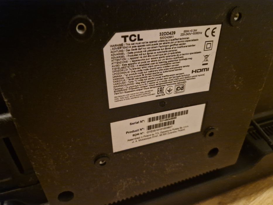 Tcl 32' smart tv mistick