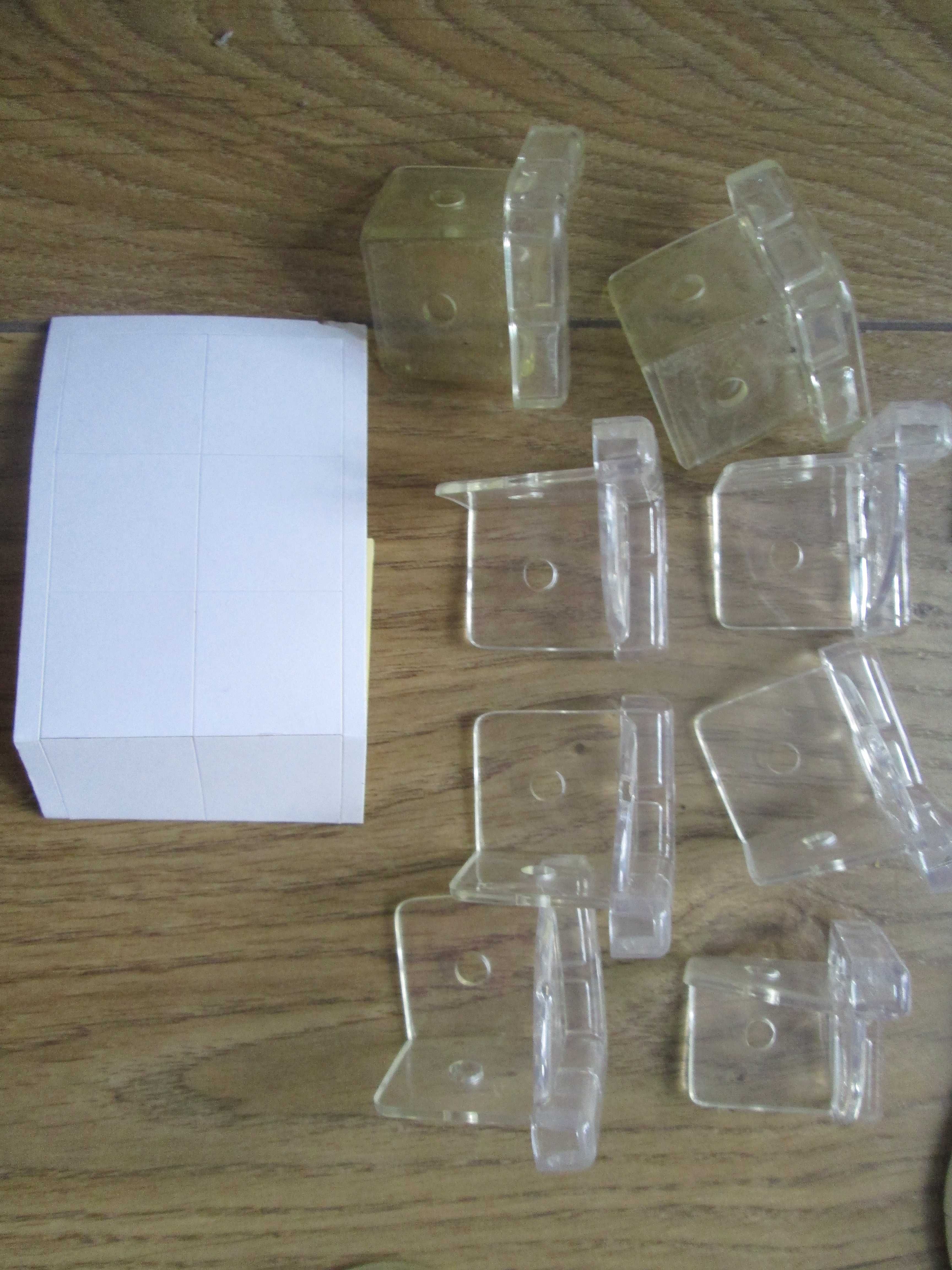 narożniki ochronne z elastycznego plastiku, 6nowe, 2używane + taśma