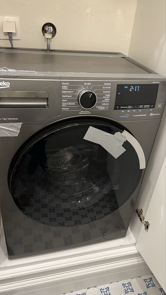 Pralka BEKO PWUV7646XME SteamCure 7kg 1200 obr Manhattan Gray