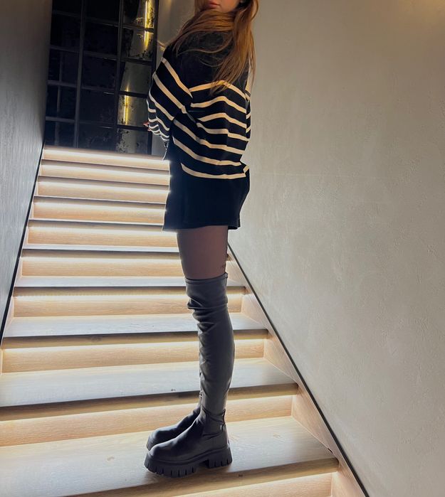 Ботфорти жіночі ZARA 39 розмір