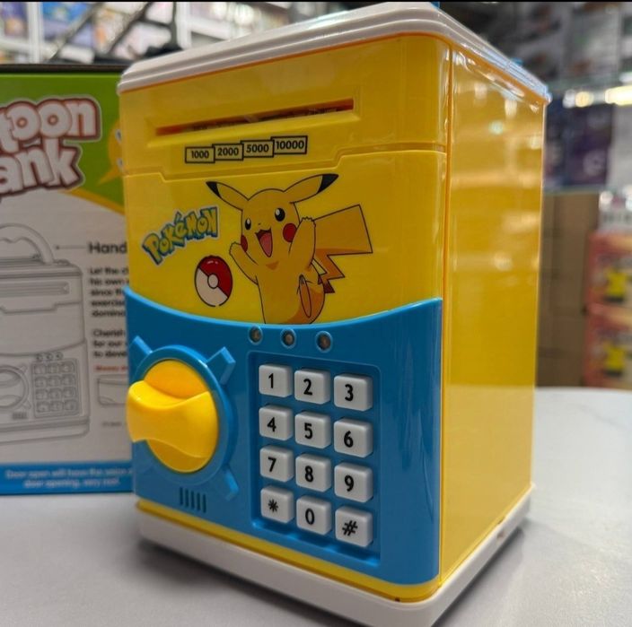 Детский сейф  копилка Покемон