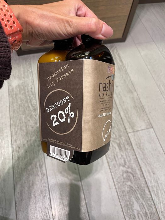 Kuracja do włosów Nashi Argan - Szampon + Odżywka 500 ml